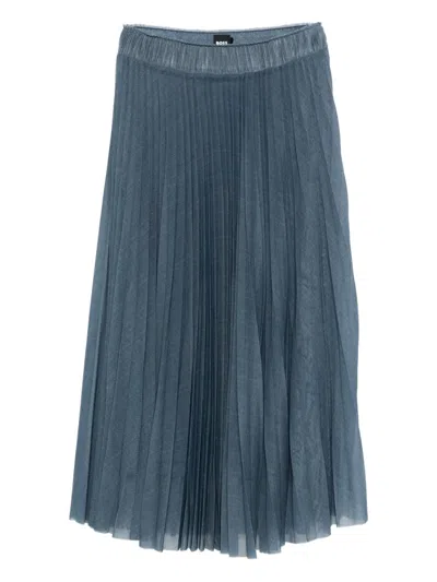Hugo Boss Pleated Tulle Midi Skirt