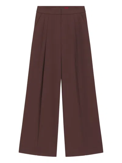 HUGO BOSS PLEATED WIDE-LEG TROUSERS