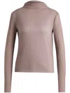 Hugo Boss Plissé-effect Blouse In Pink