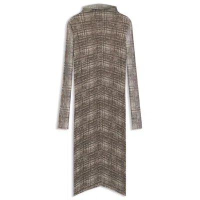 Hugo Boss Plissé-tulle Dress With Modal Lining
