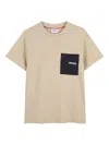 Hugo Boss Pocket-detail Short-sleeved T-shirt In Neutral