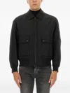 Hugo Boss Boss Bomber Jacket With Removable Lining In Black