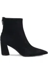 Hugo Boss Pointed Block-heel Boots In Black
