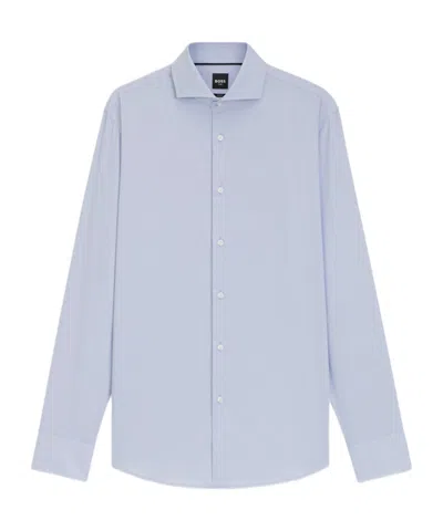 HUGO BOSS POINTED-COLLAR COTTON SHIRT