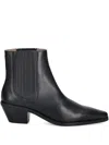 Hugo Boss Pointed-toe Boots In Black
