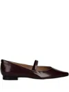 Hugo Boss Pointed-toe Flat Pumps In Brown