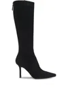 Hugo Boss Pointed-toe Stiletto Over-the-knee Boots In Animal Print