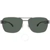 Hugo Boss Polarized Green Navigator Men's Sunglasses Boss 1441/s 0086/uc 60 In Green