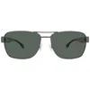 Hugo Boss Polarized Green Navigator Men's Sunglasses Boss 1441/s 0086/uc 60 In Multi