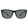 Hugo Boss Polarized Green Square Men's Sunglasses Boss 1617/f/s 0807/uc 59 In Black