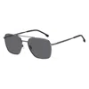 Hugo Boss Polarized Grey Navigator Men's Sunglasses Boss 1414/o/s 0r80/m9 57 In Black