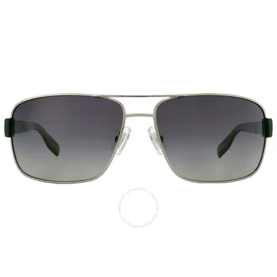 Hugo Boss Polarized Grey Rectangular Men's Sunglasses Boss 0521/s 0ofr/wj 64 In Gray / Grey / Ruthenium