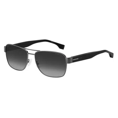 HUGO BOSS HUGO BOSS POLARIZED GREY SHADED NAVIGATOR MEN'S SUNGLASSES BOSS 1441/O/S 0ANS/WJ 60