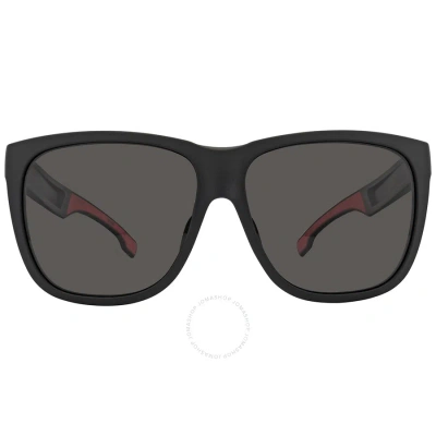 Hugo Boss Polarized Grey Square Men's Sunglasses Boss 1453/f/s 0003/m9 61 In Black / Grey