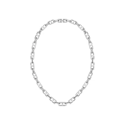 Hugo Boss Polished And Brushed Chain Necklace In Multi