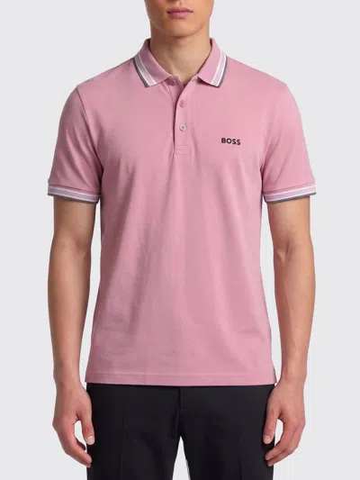 Hugo Boss Polo Shirt Boss Men Color Pink