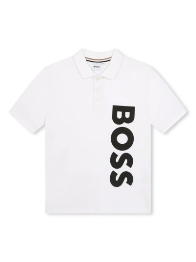 Hugo Boss Polo Con Stampa In White