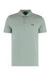 Hugo Boss Boss Mint Green Stretch Cotton Polo Shirt In Green