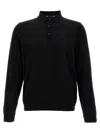 Hugo Boss Ulex Longsleeved Polo Shirt In Black