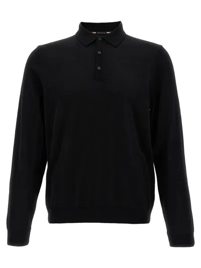 Hugo Boss Polo Jersey In Black