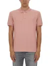 Hugo Boss Paul Cotton Polo Shirt In Pink