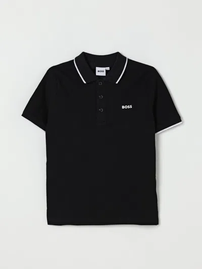 Hugo Boss Polo Shirt Boss Kids Color Black