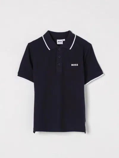 Hugo Boss Polo Shirt Boss Kids Color Navy
