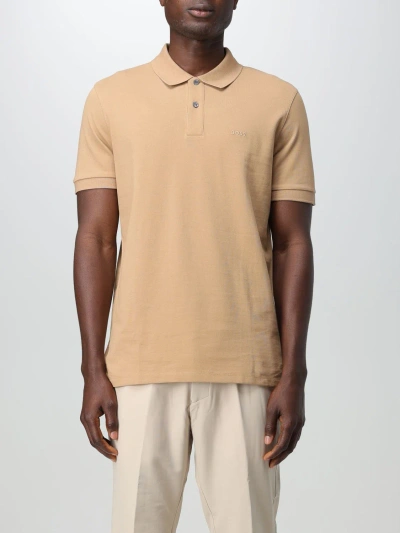 Hugo Boss Polo Shirt Boss Men Color Beige