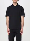 Hugo Boss Boss Cotton Polo In Black