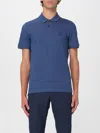 Hugo Boss Polo Basic In Cotone Boss In Blue