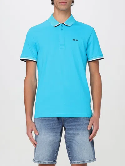 Hugo Boss Polo Shirt Boss Men Color Blue