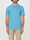 Hugo Boss Passenger Mens Stretch-cotton Slim-fit Polo Shirt With Log In Open Blue 486