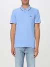 Hugo Boss Boss Slim Fit Stretch Cotton Polo In Gnawed Blue
