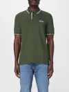 Hugo Boss Polo In Cotone Boss In Green