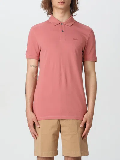 Hugo Boss Polo Shirt Boss Men Color Pink
