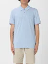 Hugo Boss Polo Shirt Boss Men Color Blue In Light Pastel/blue