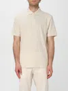 Hugo Boss Boss Cotton Polo In Neutral