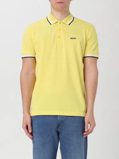 Hugo Boss Polo Shirt Boss Men Color Yellow In Yellow