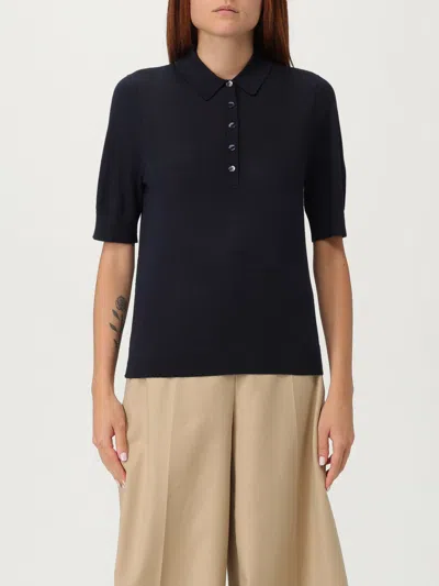 Hugo Boss Polo Shirt Boss Woman Color Blue