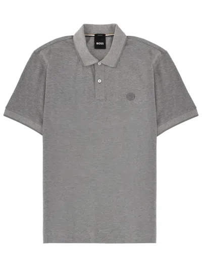 Hugo Boss Polo Shirt C-parris In Gray