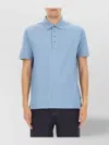 Hugo Boss Boss Camel Breathable Cotton Polo With Buttoned Placket