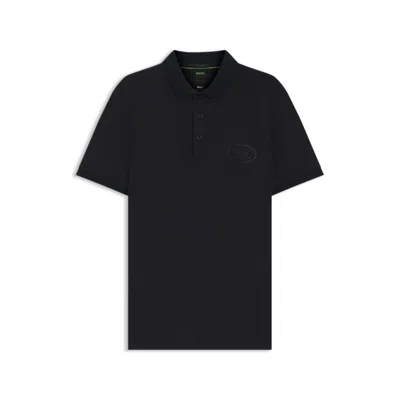 Hugo Boss Polo Shirt In Moisture-wicking Stretch Piqué