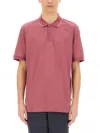 Hugo Boss Boss Silk-blend Pink Polo In Pink