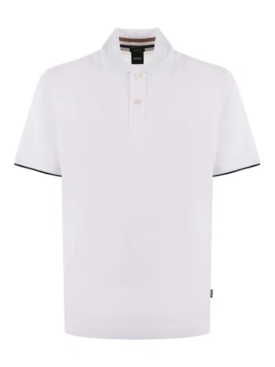 Hugo Boss Boss Polo Shirt In White