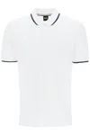 Hugo Boss Boss Parlay 190 Polo T Shirt White In Brown