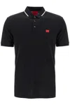 Hugo Boss Hugo Polo Shirt With Logo Patch In Black (black)