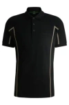 Hugo Boss Polo Shirt With Logo Detail In Black