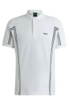 Hugo Boss Polo Shirt With Logo Detail In White