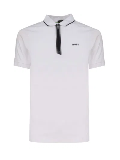 Hugo Boss Polo Shirt With Logo In White