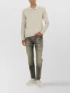 Hugo Boss Beige Solid Shirt Collar Polo In Neutral